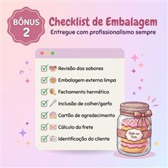 Checklist de Embalagem para Bolo no Pote